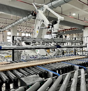 Automatic production line of rubber slab